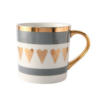 Load image into Gallery viewer, Creative Ceramic Mug Set with spoon lid Tea Milk Cup Nordic Style Coffee Mugs Large Capacity 300 ML Home Kitchen Drinkware
