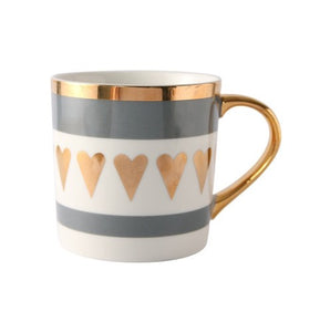 Creative Ceramic Mug Set with spoon lid Tea Milk Cup Nordic Style Coffee Mugs Large Capacity 300 ML Home Kitchen Drinkware
